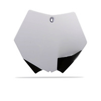 Polisport White Number Plate for KTM 400 EXC 2008-2011