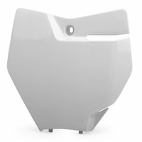 Polisport White Number Plate for KTM 350 SX-F 2016-2018