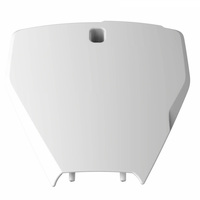 Polisport White Number Plate for Husqvarna FE450 2017-2022