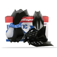 Polisport Black MX Plastic Kit for KTM 125 EXC 2008-2010