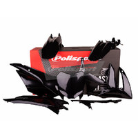 Polisport Black MX Plastic Kit for Honda CRF110F 2013-2018