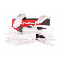 Polisport White MX Plastic Kit for Honda CRF450R 2013-2016