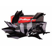 Polisport Black MX Plastic Kit for Honda CRF250R 2014-2017