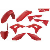 Polisport Red MX Plastic Kit for Honda CRF450R 2017-2020
