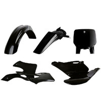 Polisport Black MX Plastic Kit for Kawasaki KX125 1999-2002