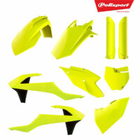 Polisport Fluro Yellow MX Plastic Kit for KTM 450 SX-F 2016-2018