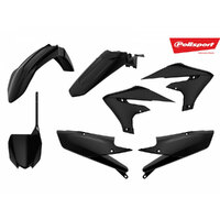Polisport Black MX Plastic Kit for Yamaha YZ450F 2018-2022