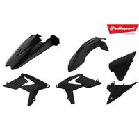 Polisport Black Enduro Plastic Kit for Beta RR350 4T 2018-2019