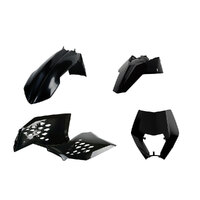 Polisport Black Enduro Plastic Kit for KTM 250 EXC-F 2008-2011