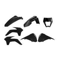 Polisport Black Enduro Restyle Plastic Kit for KTM 350 EXC-F 2014-2016