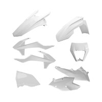 Polisport White Enduro Plastic Kit for KTM 250 EXC tpi Six Days 2019