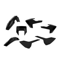 Polisport Black Enduro Plastic Kit for Husqvarna TE250i 2018-2019