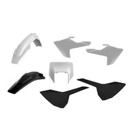 Polisport White/Black Enduro Plastic Kit for Husqvarna FE450 2017-2019