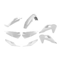 Polisport White Enduro Plastic Kit for Husqvarna FE350 2020-2022