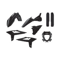 Polisport Black Enduro Plastic Kit for Beta RR390 4T 2020-2022