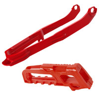 Polisport Red Chain Guide/Slider Kit for Honda CRF250RX 2022