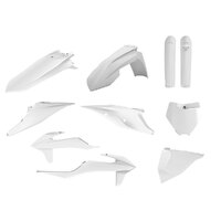 Polisport White MX Plastic Kit for KTM 350 SX-F 2019-2022