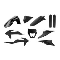 Polisport Black Enduro Plastic Kit for KTM 500 EXC-F 2020-2022