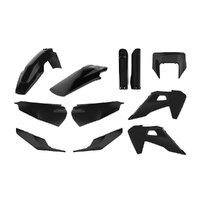 Polisport Black Enduro Plastic Kit (Incl Fork Guards) Husqvarna TE150i 2020-2022