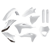 Polisport White Enduro Plastic Kit for Gas Gas EC250 F 2021-2022
