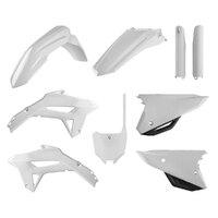 Polisport White MX Plastic Kit for Honda CRF450R 2021-2022