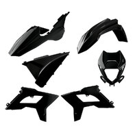 Polisport Black MX Restyle Plastic Kit for Beta RR480 4T 2015-2019