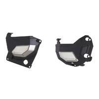 Polisport Black/Silver Clutch/Alternator Cover for Kawasaki Z900 2017-2021