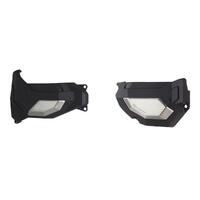 Polisport Black/Silver Clutch/Alternator Cover for Yamaha MT7 (LAMS) 2018-2021