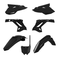 Polisport Black MX Restyle Plastic Kit for Honda CR250R 2002-2007