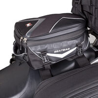 Motodry Platinum Seat Rear Bag Black 27L Expandable