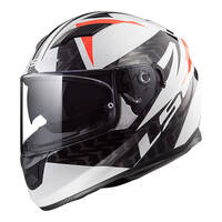 LS2 FF320 Stream Evo Commander Helmet White/Black/Red