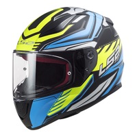 LS2 FF353 Rapid Gale Helmet Matt Blue/Black/Fluro Yellow