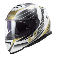 LS2 FF800 Storm Nerve Helmet White/Gold
