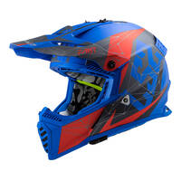 LS2 MX437 Fast Evo Alpha Helmet Matt Blue/Red
