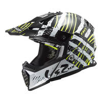 LS2 MX437 Fast Evo Verve Helmet Black/White