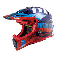 LS2 MX437 Fast Evo Xcode Red/Blue