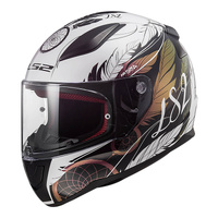 LS2 Helmet FF353 Rapid II Boho Helmet White/Black/Purple