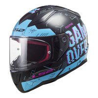 LS2 Helmet FF353 Rapid Player Black/Sky Blue