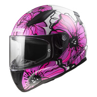 LS2 Helmet FF353 Rapid II Helmet Poppies Pink