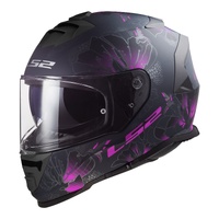 LS2 Helmet FF800 Storm II Burst Helmet Matte Black/Pink Black