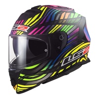 LS2 Helmet FF800 Storm II Power Matte Black/Rainbow