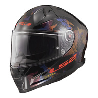 LS2 Helmet FF811 Vector II Kamo Helmet Black/Blue/Titanium