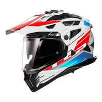 LS2 Helmet MX702 Pioneer II Namib White/Red/Blue