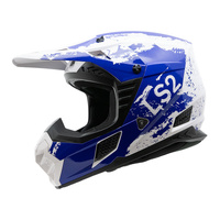 LS2 Helmet MX706 Coz Hyde Helmet Blue/White