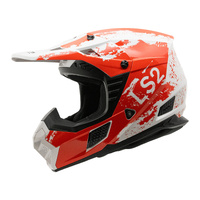 LS2 Helmet MX706J COZ Hyde Junior Helmet Red/White