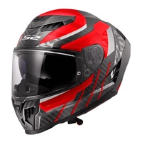 LS2 Helmet FF807 Dragon Trax Red/Black/Carbon
