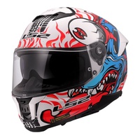 LS2 Helmet FF808 Stream II Inferno White/Blue/Red