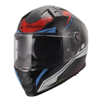 LS2 Helmet FF811 Vector II Carbon Savage White/Blue/Red