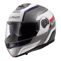 LS2 Helmet FF908 Strobe II Monza White/Blue/Red