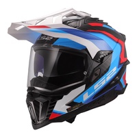 LS2 Helmet MX701C Explorer Carbon Frontier II White/Blue/Red